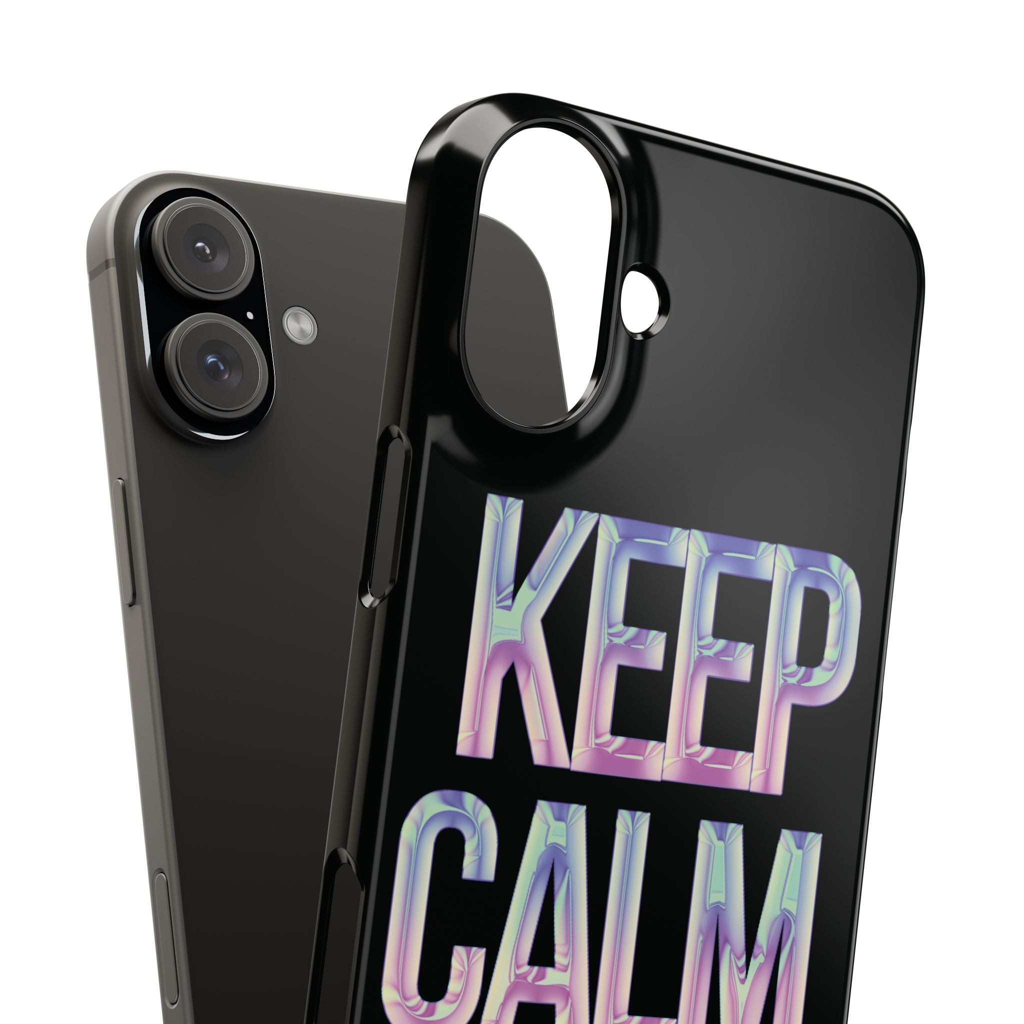 Motivational Slim Phone Case - Keep Calm Design