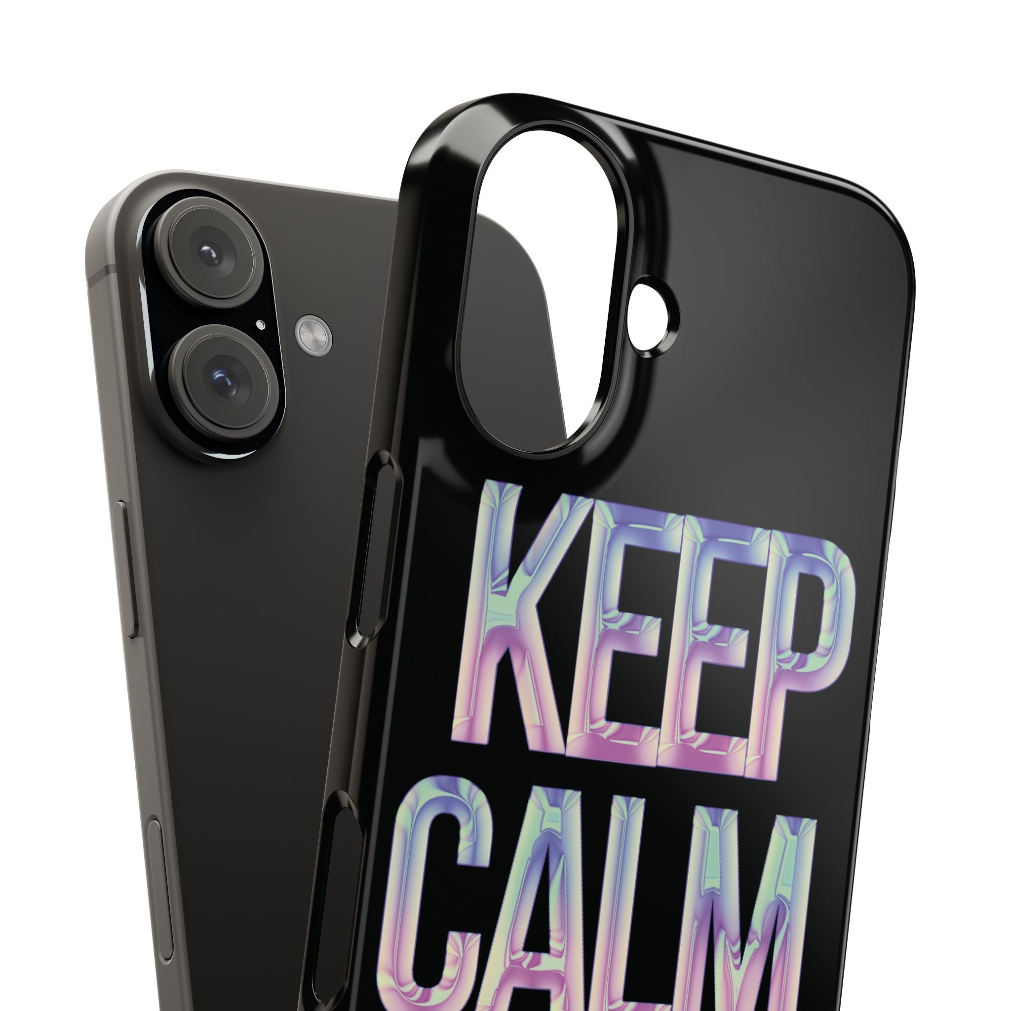 Motivational Slim Phone Case - Keep Calm Design