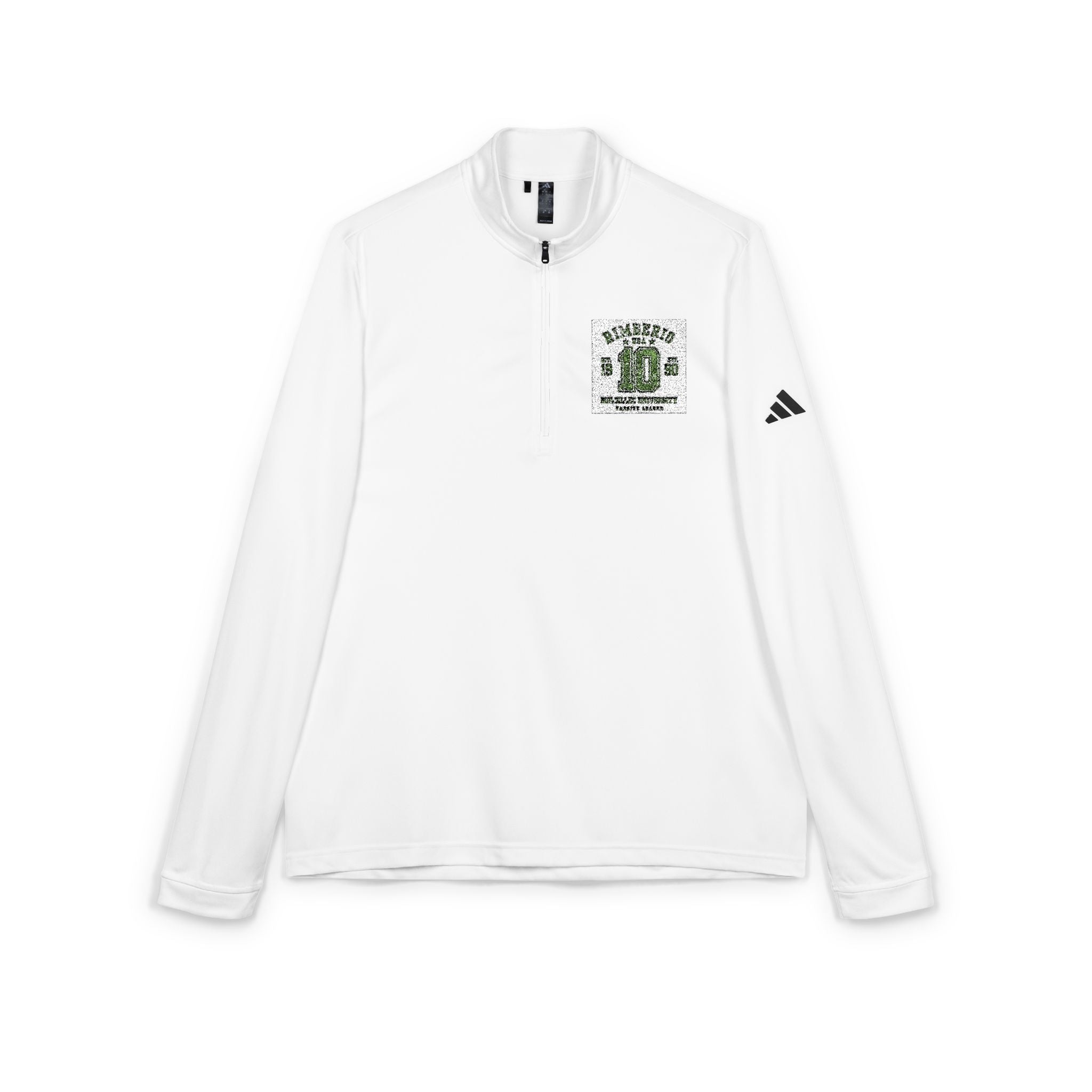 adidas® Quarter-Zip Pullover with Logo Embroidery