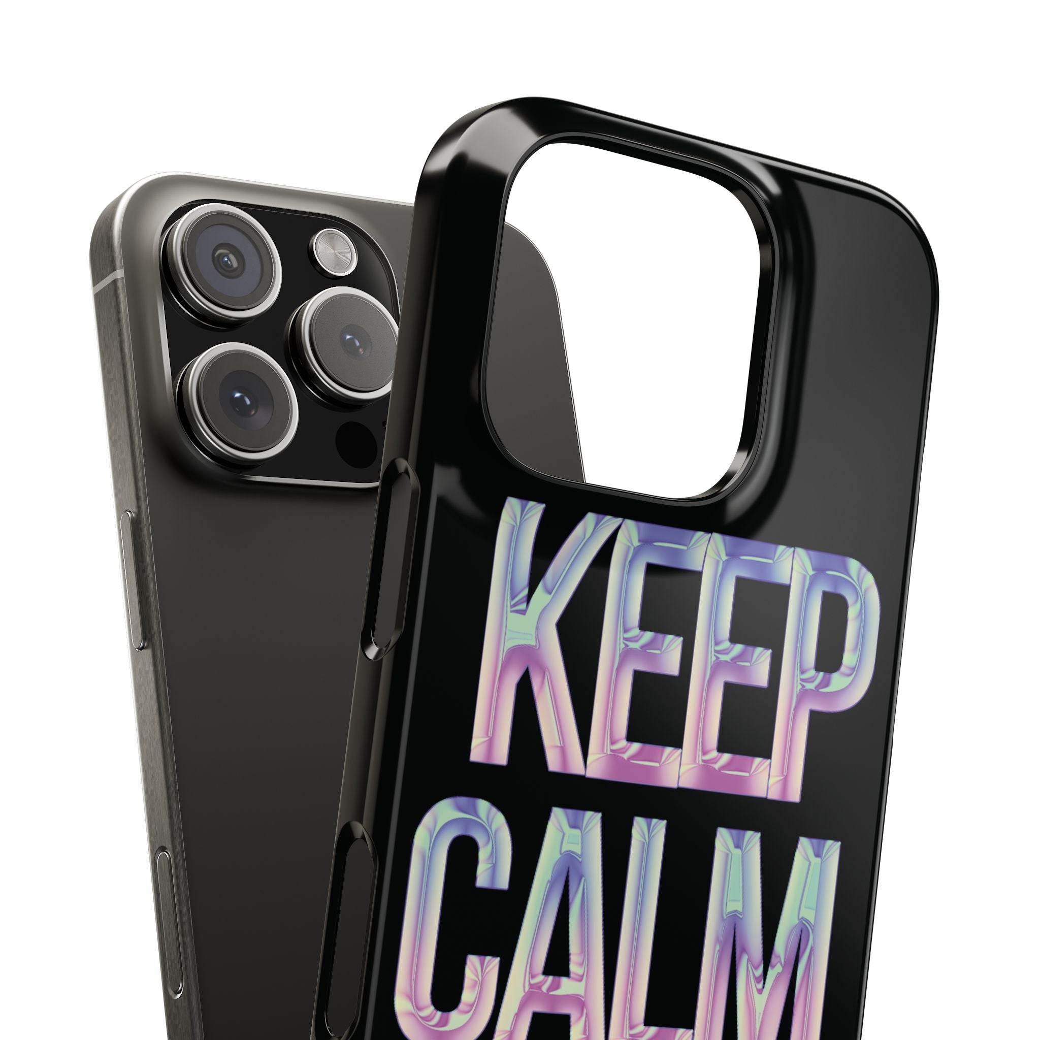 Motivational Slim Phone Case - Keep Calm Design