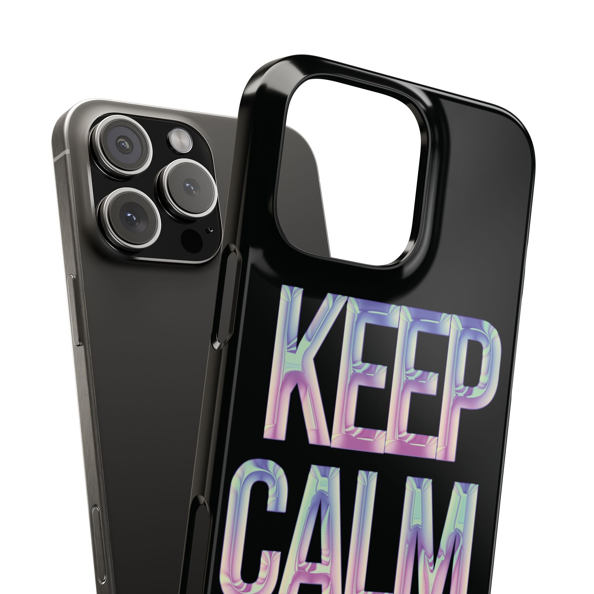 Motivational Slim Phone Case - Keep Calm Design