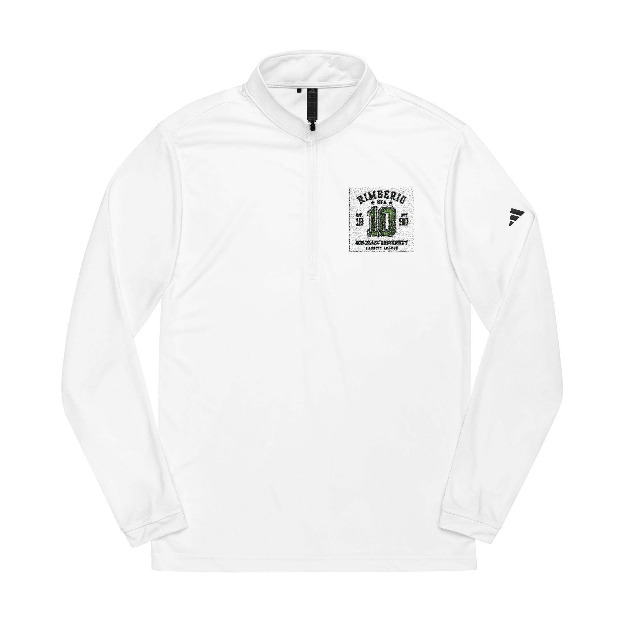 adidas® Quarter-Zip Pullover with Logo Embroidery