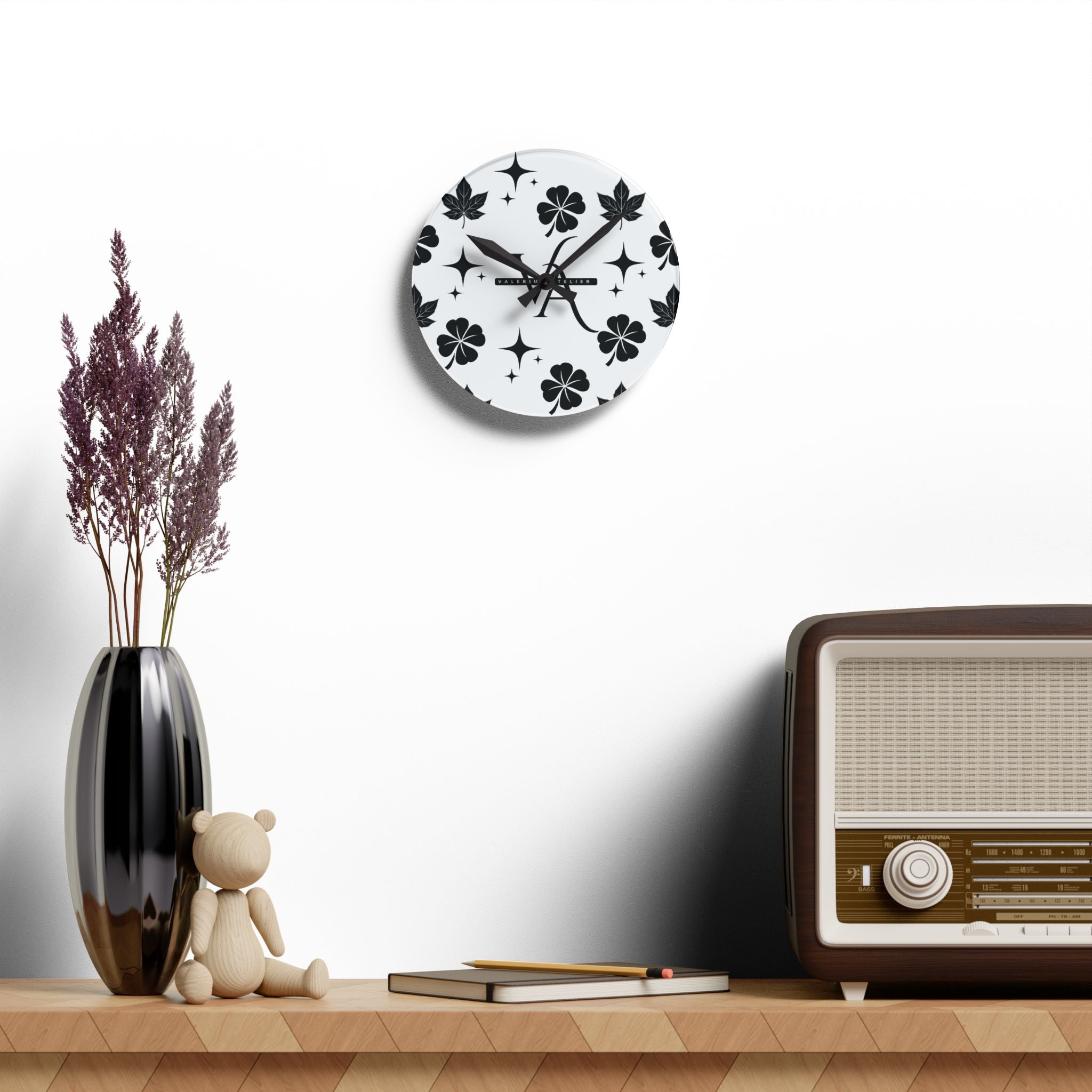 Custom Valerius Atelier Acrylic Wall Clock