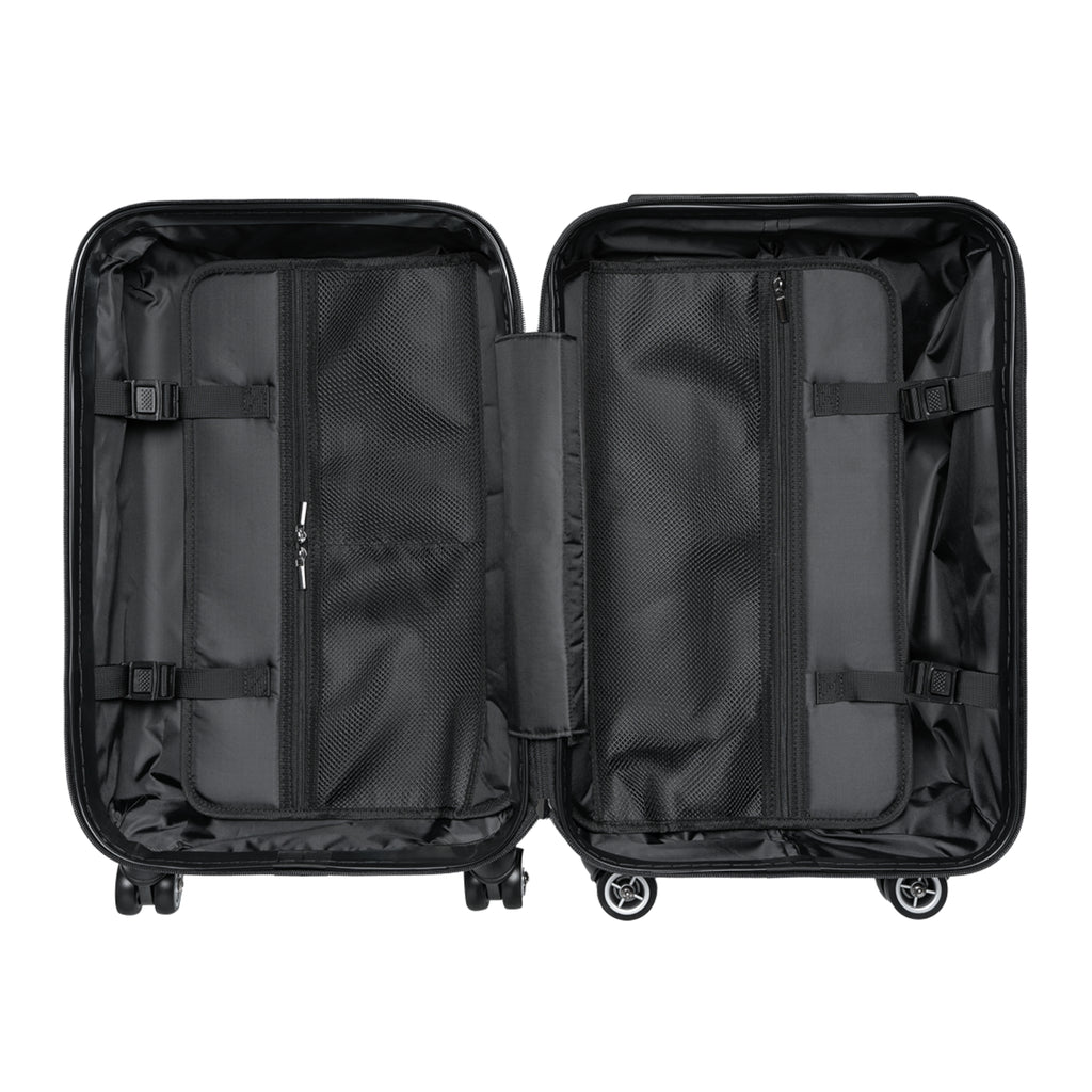 Monogram Travel Carry-On — Black Clover Pattern Suitcase
