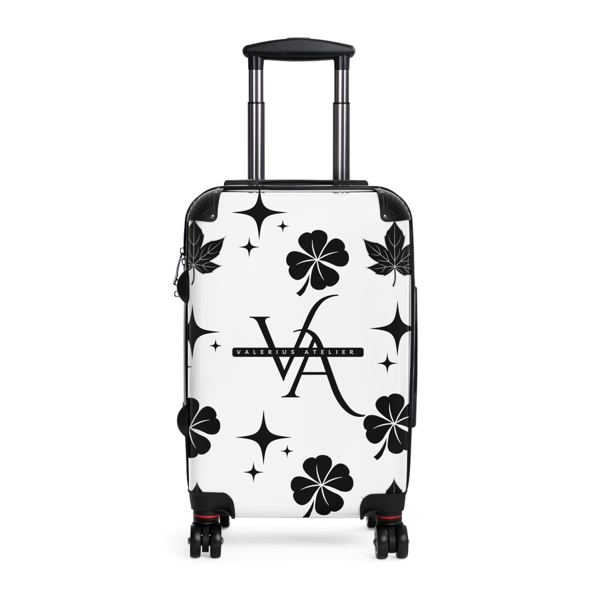 Monogram Travel Carry-On — Black Clover Pattern Suitcase