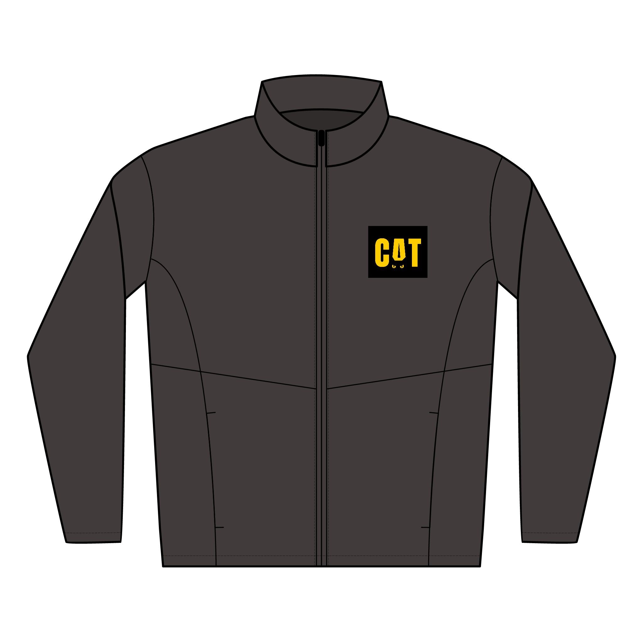 Men's Soft Shell Jacket with CAT Logo | Stylish Outdoor Wear
