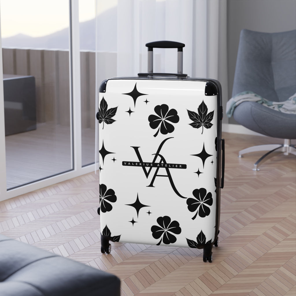 Monogram Travel Carry-On — Black Clover Pattern Suitcase