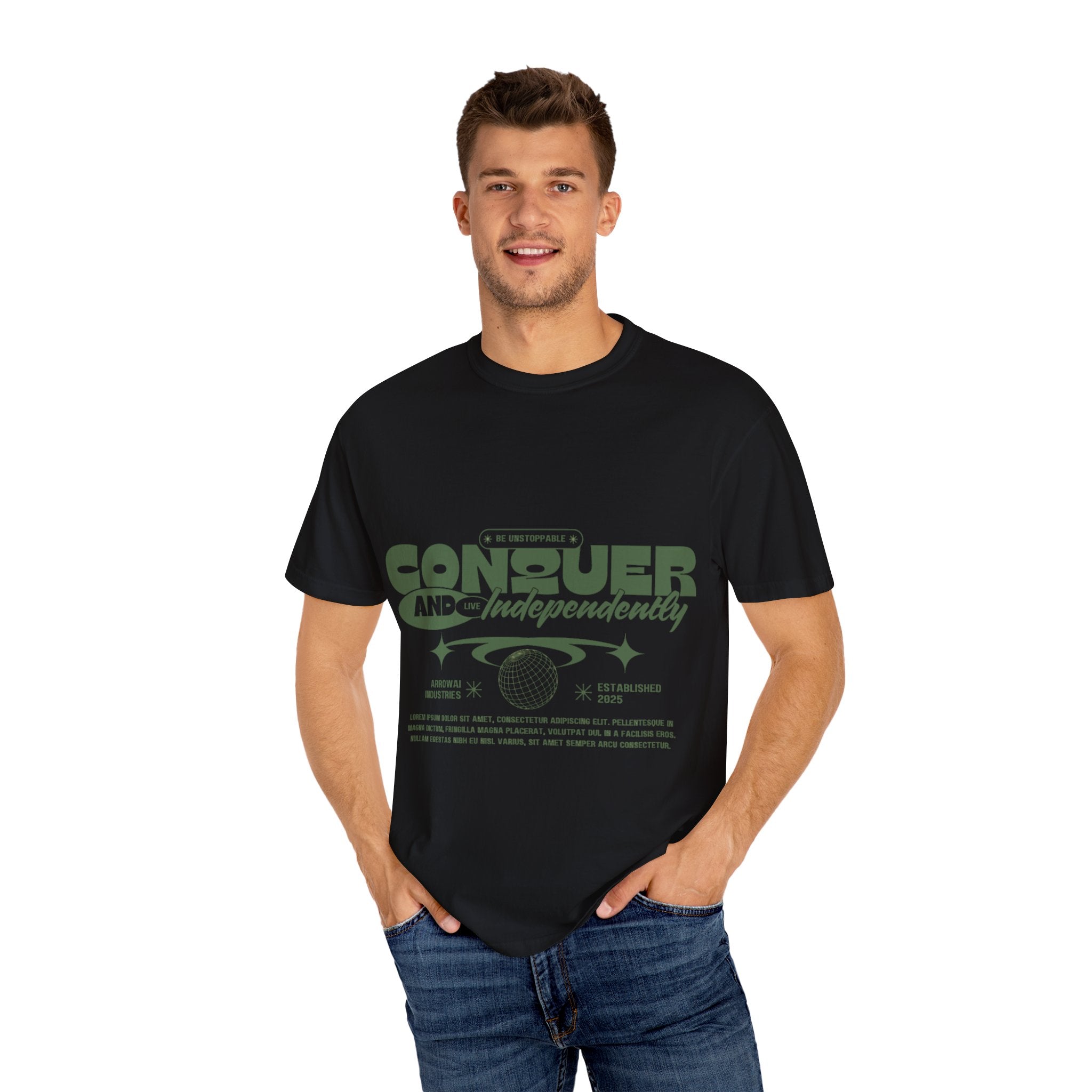 Conquer and Independently Graphic T‑Shirt