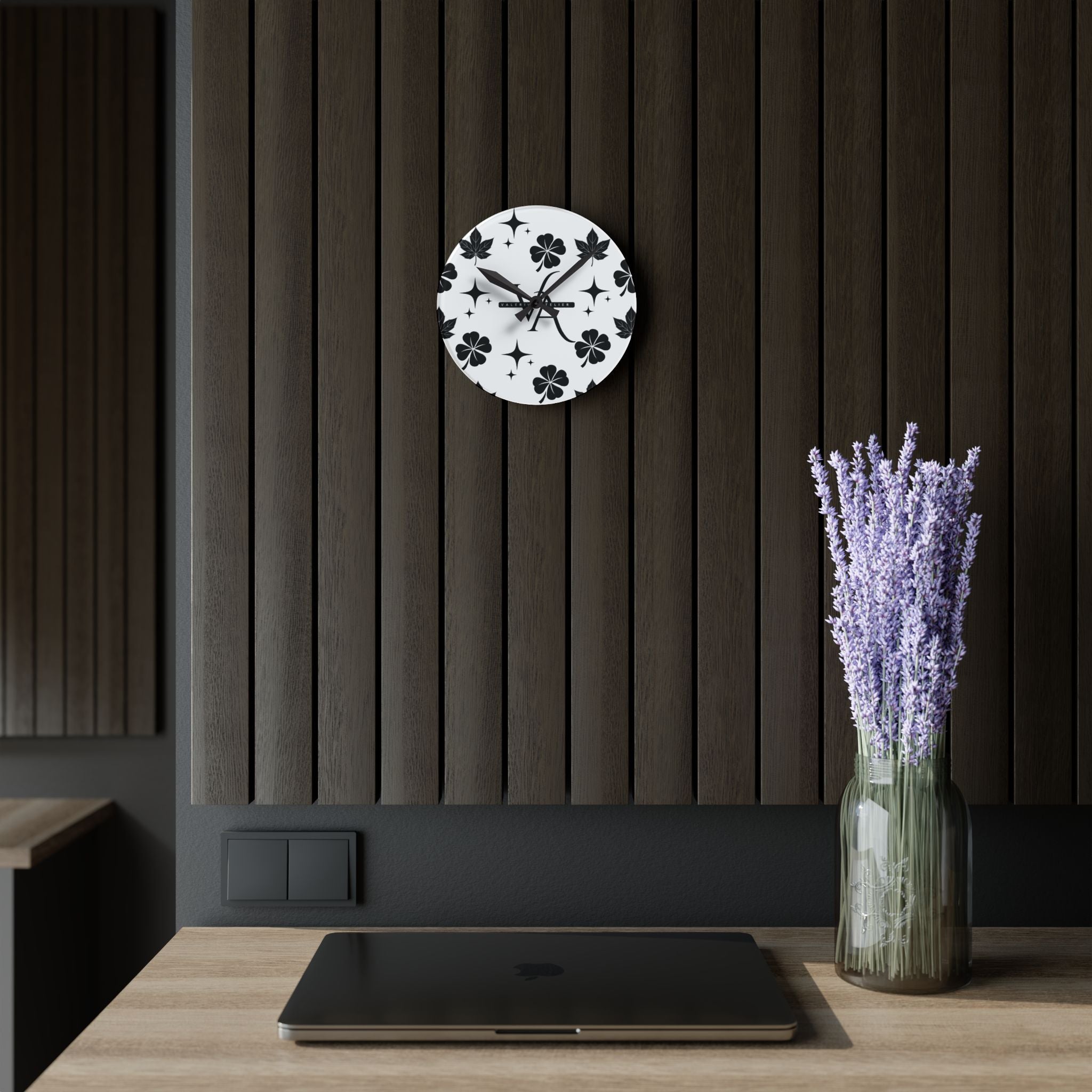 Custom Valerius Atelier Acrylic Wall Clock