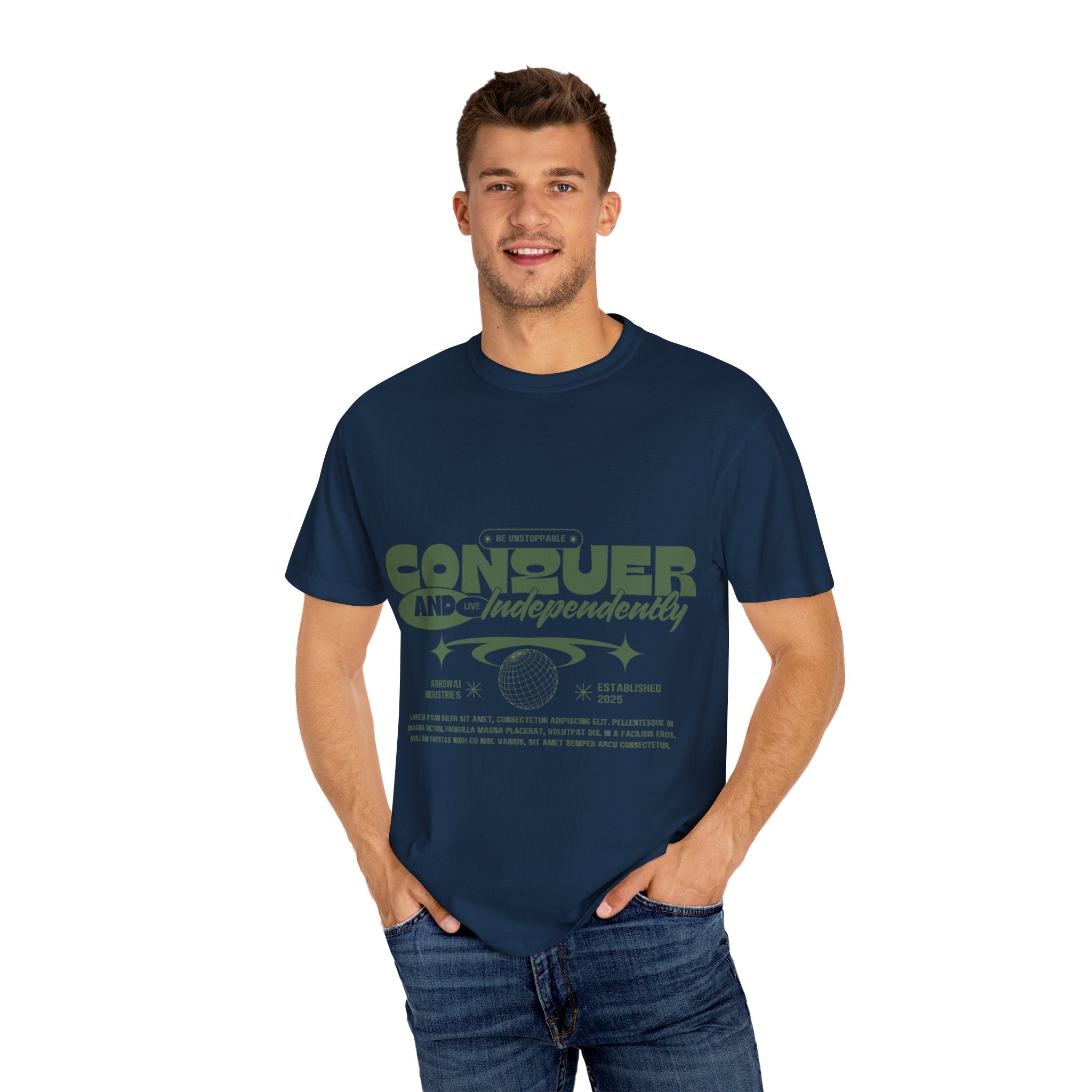 Conquer and Independently Graphic T‑Shirt