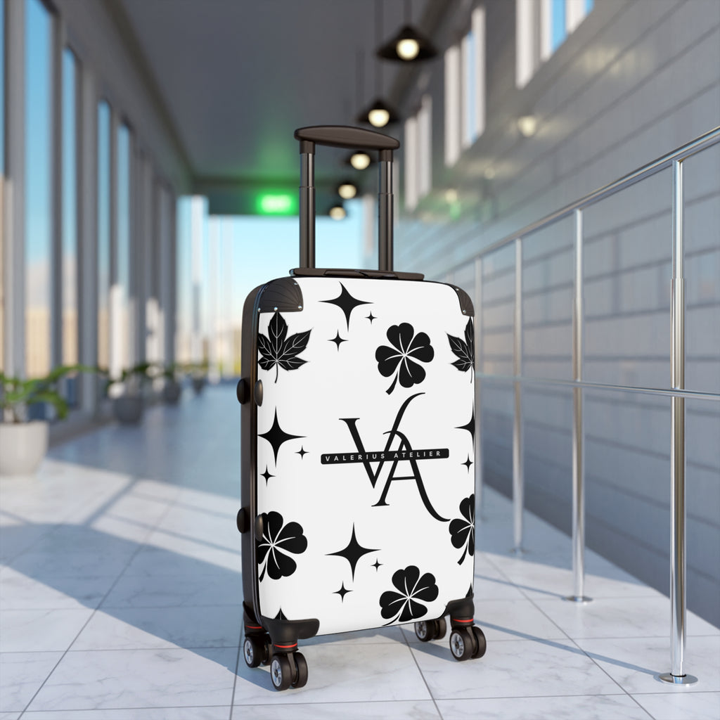 Monogram Travel Carry-On — Black Clover Pattern Suitcase